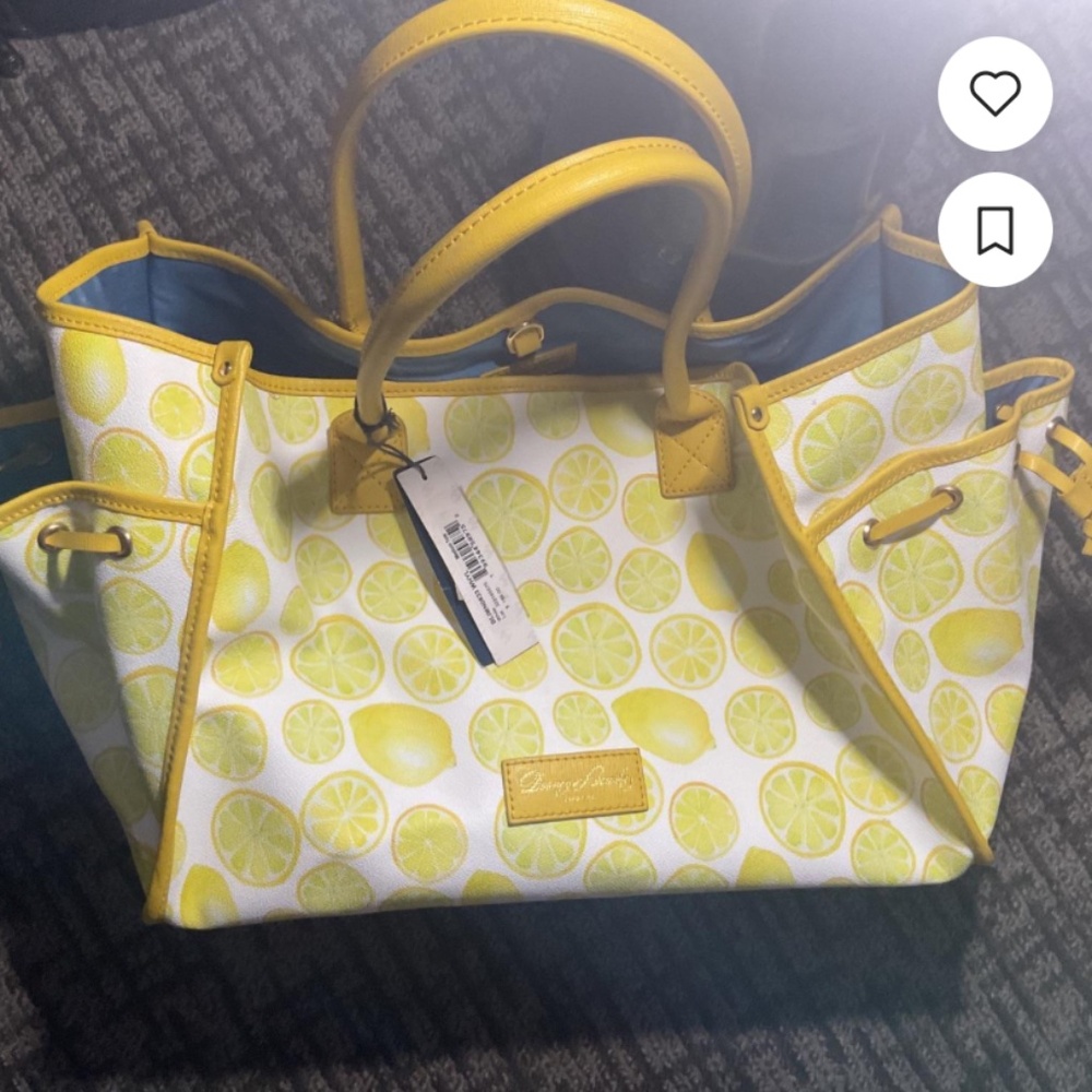 NWT DOONEY & BOURKE LEMON MOTIFF X-LARGE TOTE BAG